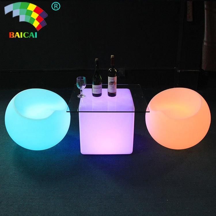 PE Material Home Decoration LED Chairs with Ce and RoHS Certificate