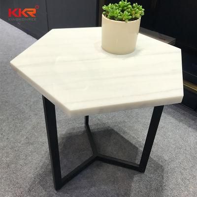 Modern Artificial Stone Corian Bedroom Side Table for Hotel