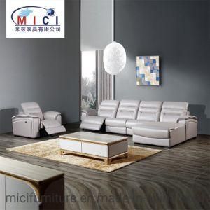 Modern Leisure Living Room L Shape Genuine Leather Recliner Sofa